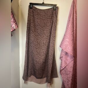 Etam- Floral Patterned Pink Skirt